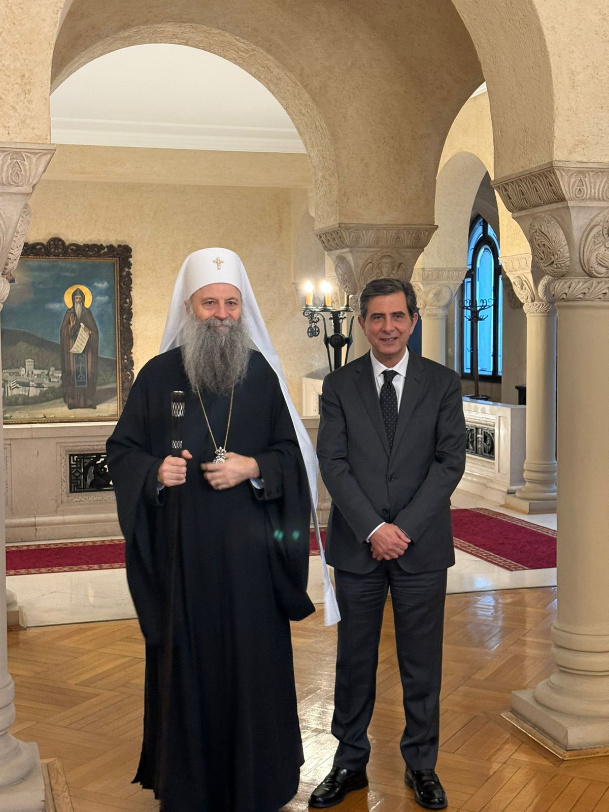 Επίσκεψη του ΥΜΑΘ στον Πατριάρχη της Σερβίας και στον Πύργο Νεμπόισα όπου φυλακίστηκε και εκτελέστηκε ο Ρήγας Φεραίος